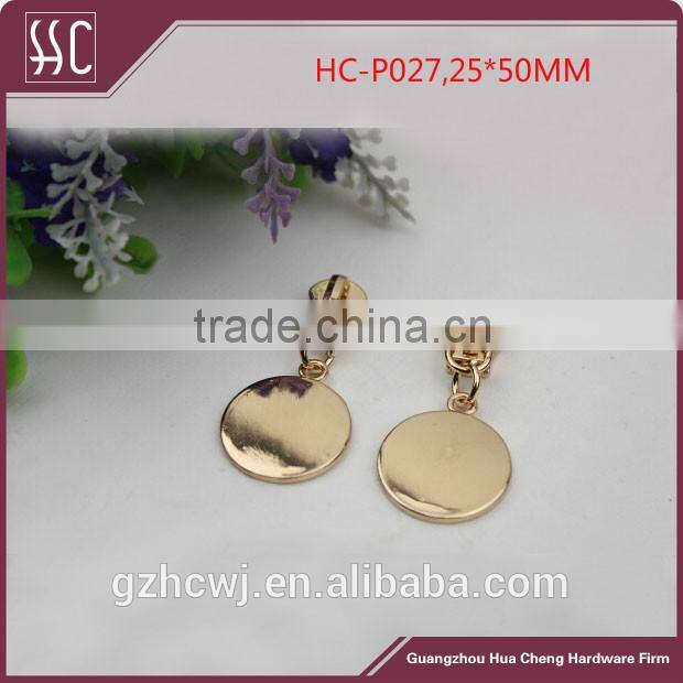 round zipper puller,fancy design metal zipper puller,Guangzhou zipper puller
