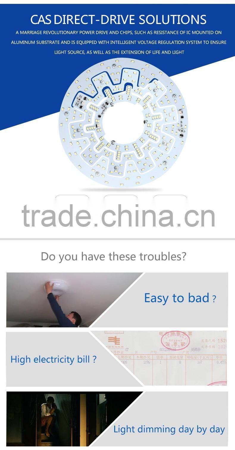 AC220V Direct Drive Voltage Protect 10W 18W 24W LED Aluminum Panel PCBA Plate for Ceiling Light Replace