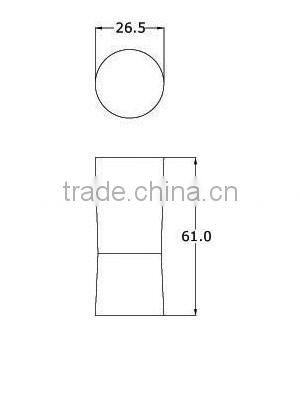 Pretty shape chubby small lip gloss tube plastic cosmetic container manufacturers
