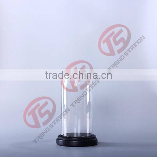 bell shape glass cloche with base