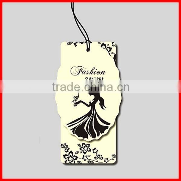 Wholesale Newly Designed Printing Paper Ladies Hangtag On Clothes