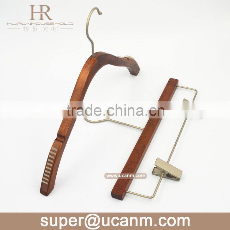 HRW-GT315GV Antique lotus wooden pants hanger