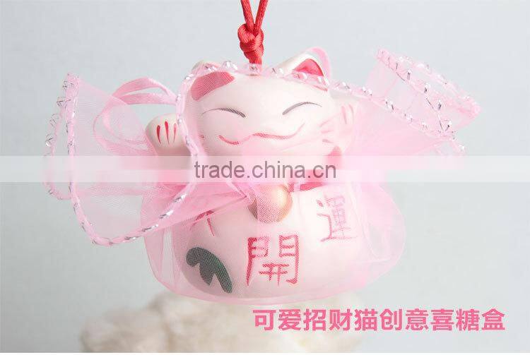 ceramics fortune cat for car