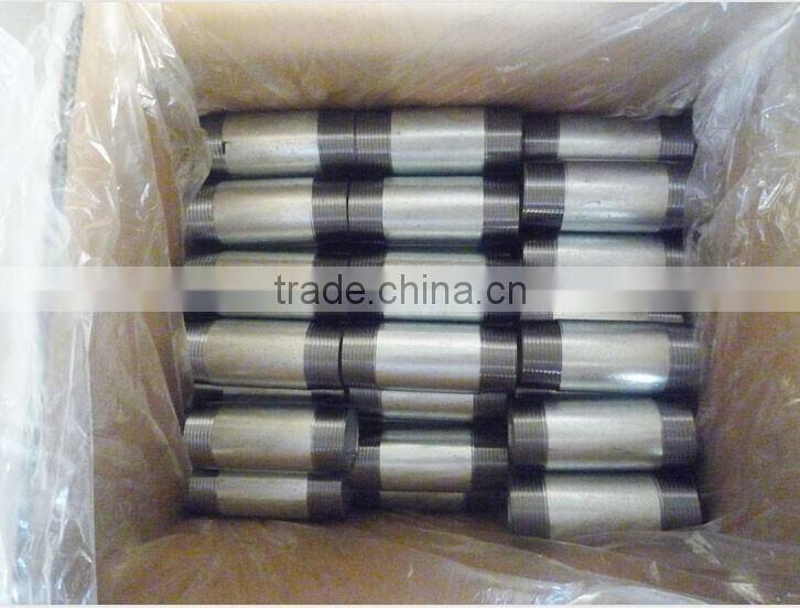 Astm A733 sch40 stainless steel male threaded pipe nipple