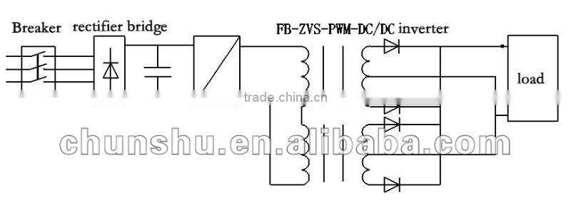 energy saving 20% high accuracy<0.03% 400A100V IGBT high frequency switching power supply