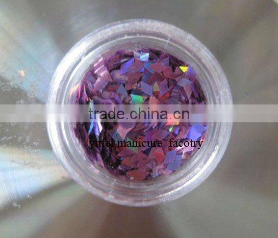 12 Color Acrylic UV Gel Nail Art Glitter Dust Walnut Shell Powder