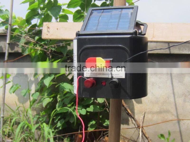 5km Solar Electric Fence Energiser Energizer Power Charger 0.15J Farm Pet Animal
