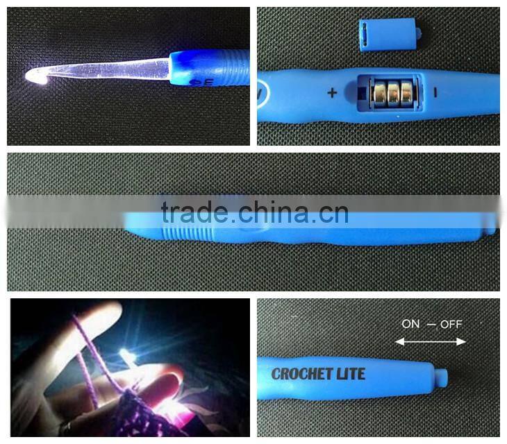 Crochet Lite Crochet Hooks, Size F/4.0mm,Blue