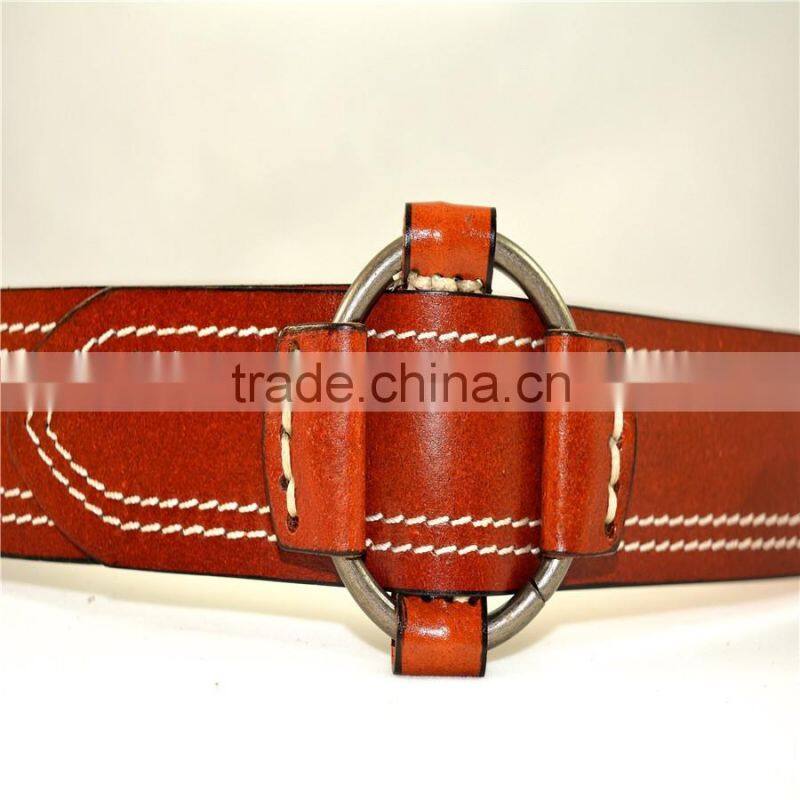 fashion genuine leather with special buckle belts