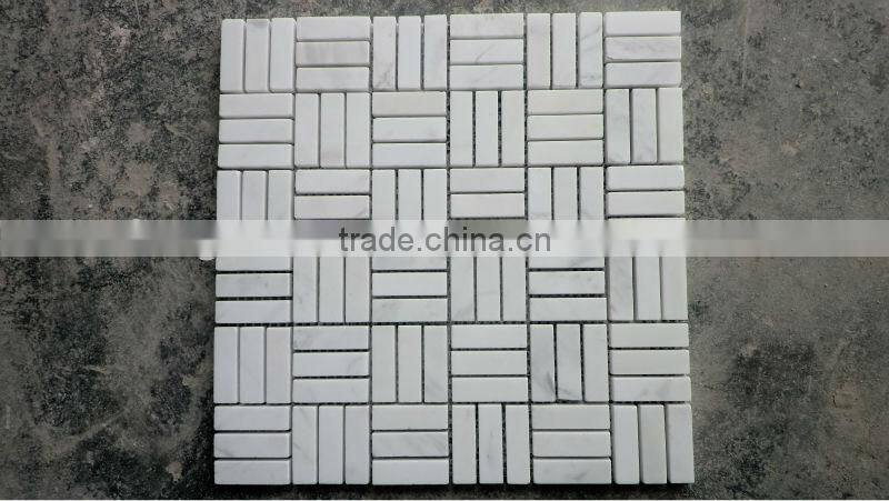 white marble mosaic wall tiles manufacturer