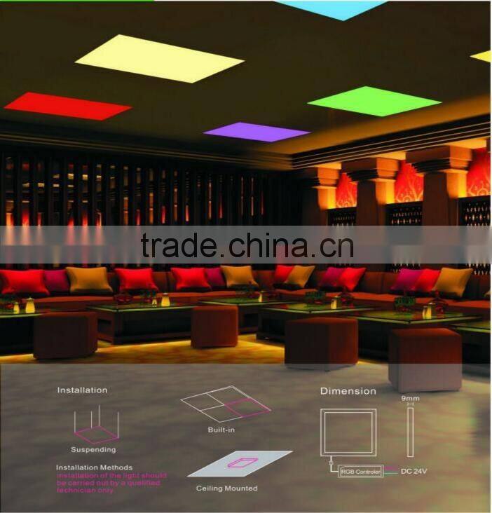 2016 Hot rectangle shape 16W 24W 35W 40W RGB led panel light