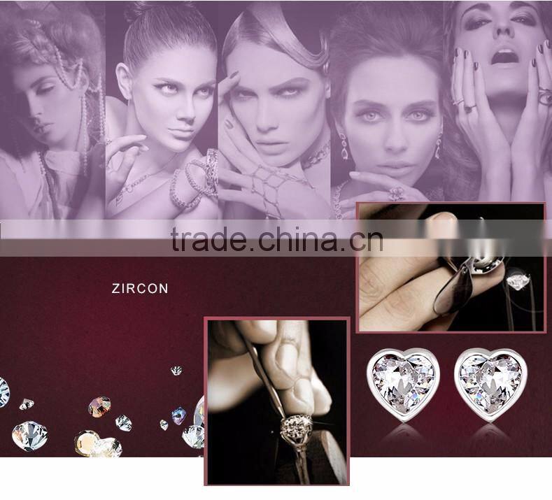 OUXI 925 sterling silver jewelry wholesale Made With Crystal Y20192