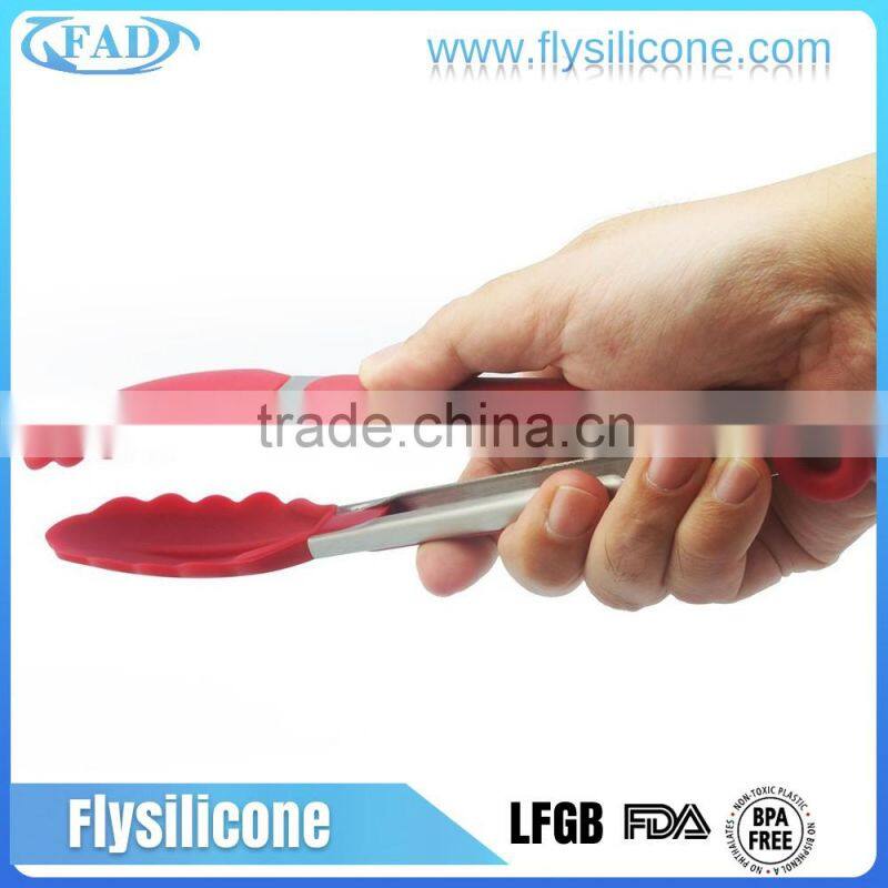 Home & Garden Utensils 7/9/12 Inch 304 Stainless Steel Grasp Silicone BBQ Tongs