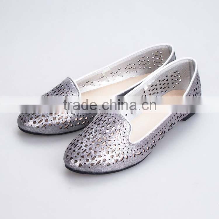 laser carved ladies fancy loafer shoes cheap ballerina shoe women shoes 2016 ladies flat shoes ballet shoe moccasin