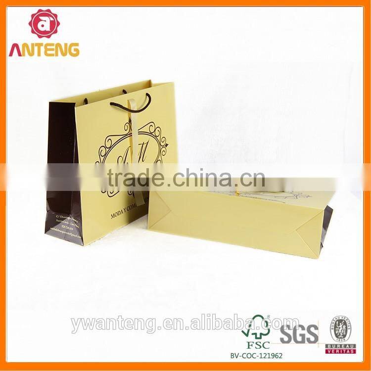 2016 high quality custom design paper Euro tote bag