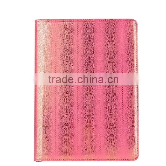 Hot selling factory price for ipad case flip leather stand case 360 degree rotating cover case
