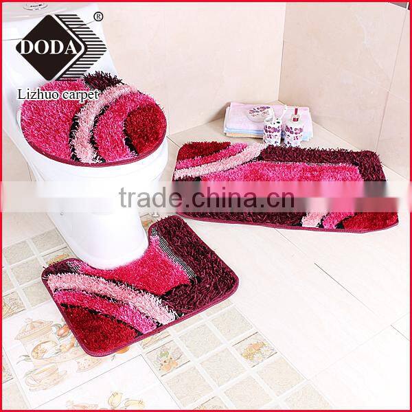 Long pile shagy polyester bathroom promotional gift mat