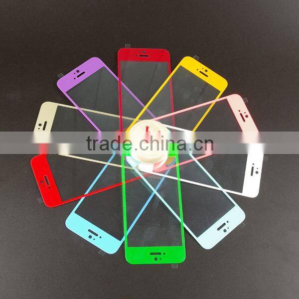 wholesale price beautiful design colorful tempered glass screen protector for iPhone5s