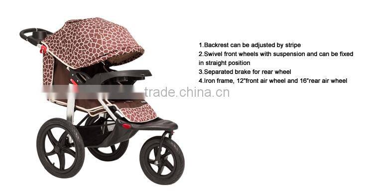 2014 the best seller europe standard for effective manual 3in1 baby jogger