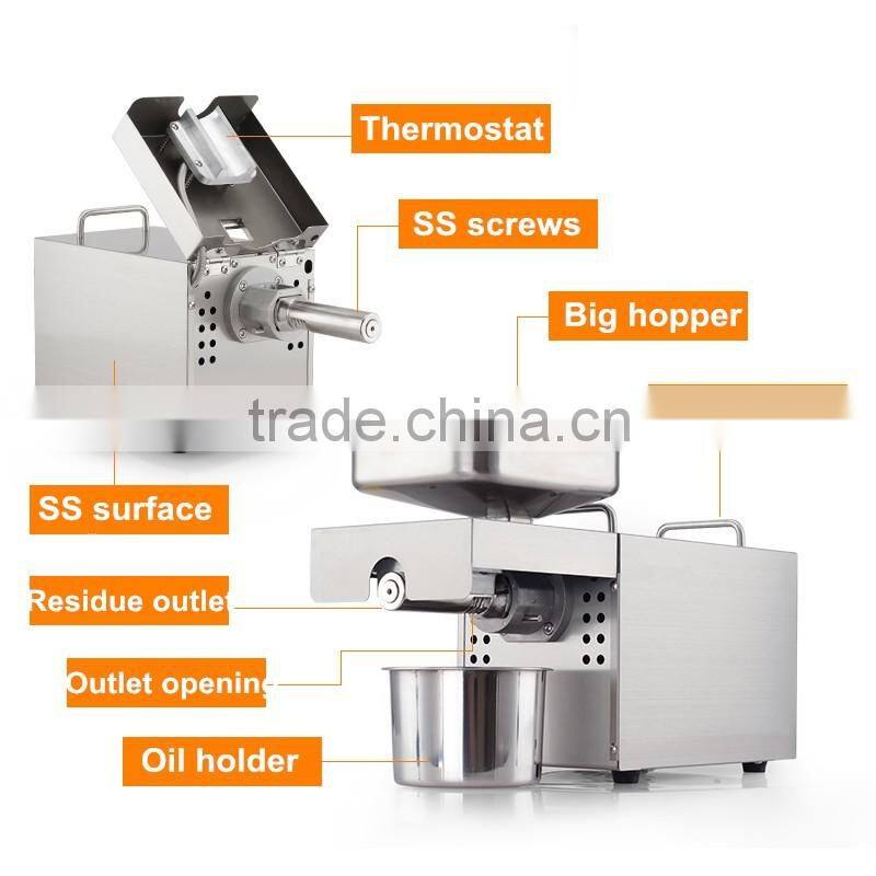 Stainless steel home use mini oil mill machinery prices