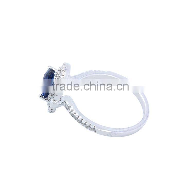 2015 jewelry set silver sapphire ring wholesale blue sapphire jewelry