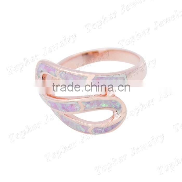 2016 silver jewelry pink opal rings wholesale