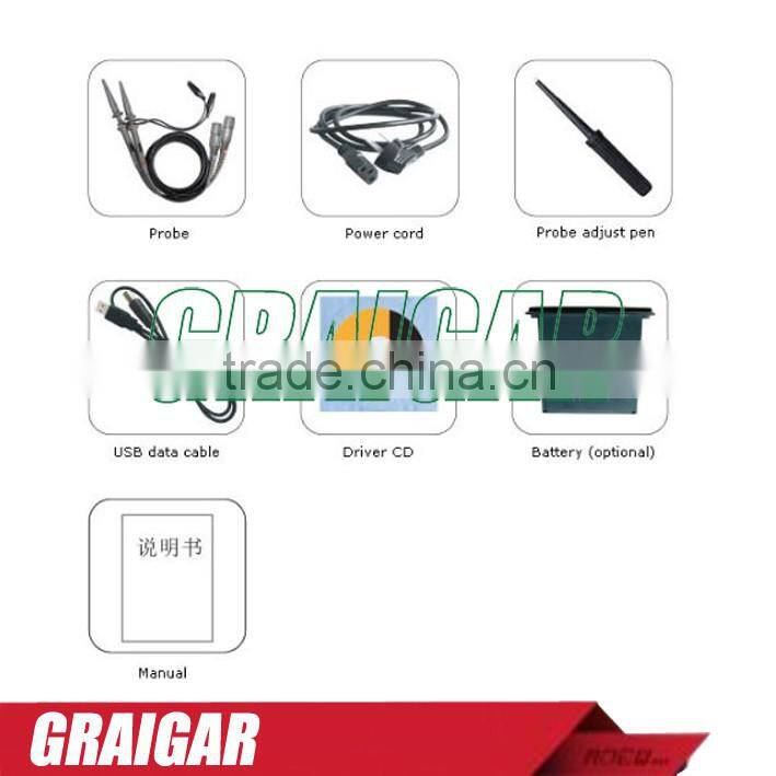 OWON digital storage oscilloscope SDS8202 200MHz 2GS/s 2channel, 10M deep memory