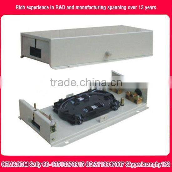 fiber optic termination box 12 core wall mounted fiber optic patch panel