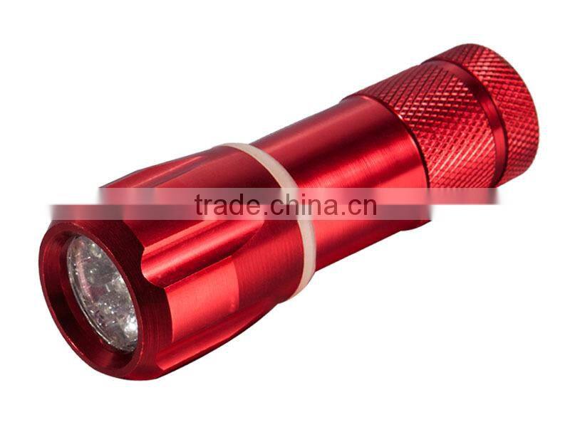 9 led good for retail cheap small flashlight aluminum flashlight housing