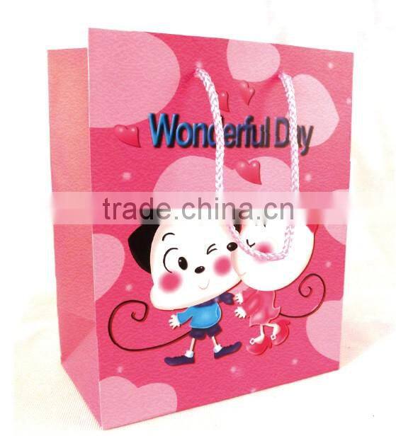 cartoon gift shopping paper bag