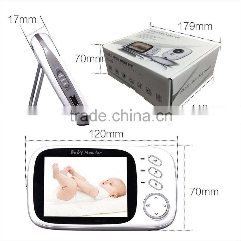 VB603 Baby Monitoring 3.2 Inch 2.4g Infant Babies Monitor Wireless Baby Caretakers Two-Ways Intercom Infrared Night Vision
