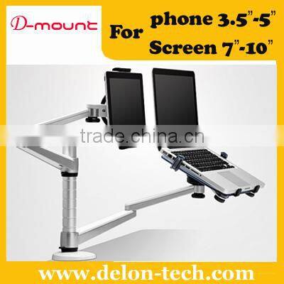 new universal aluminum desk 10" 15"computer bracket tablet mount laptop holder