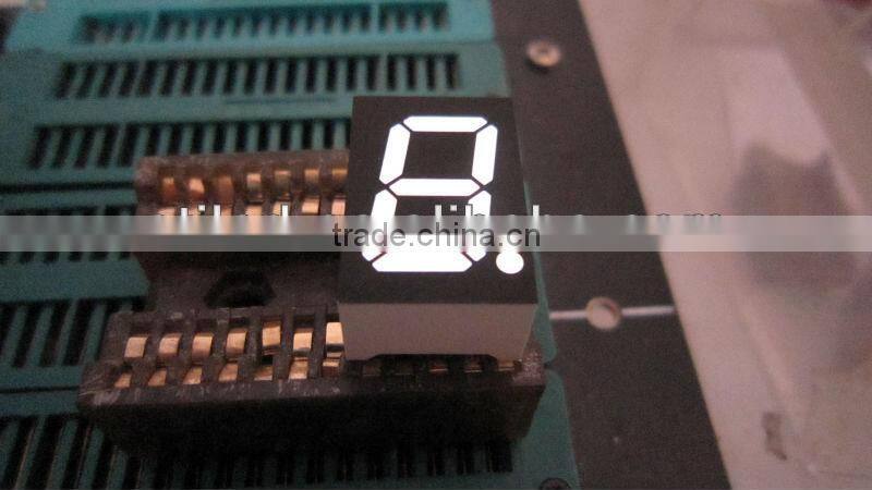 0.36" 7 segment small LED digit display single digit white color