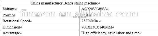 China manufacturer Beads string machine