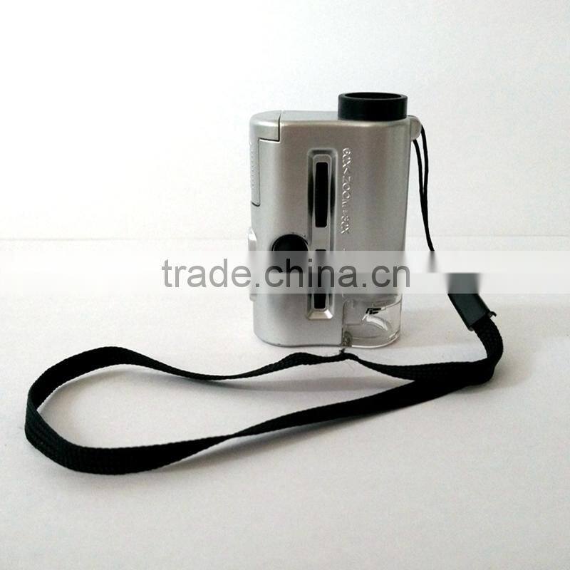 60X led and uv mini iphone pocket microscope use by Mobile Phone