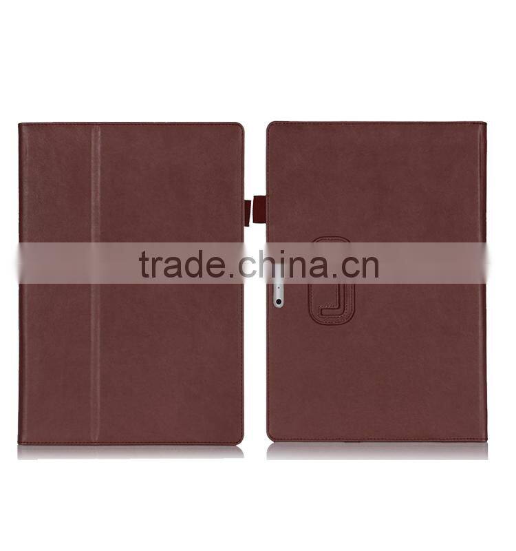 Handholder PU leather case cover for microsoft surface pro 3 12 inch windows tablet pc