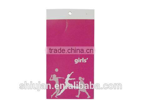 Printed paper hangtag for garment