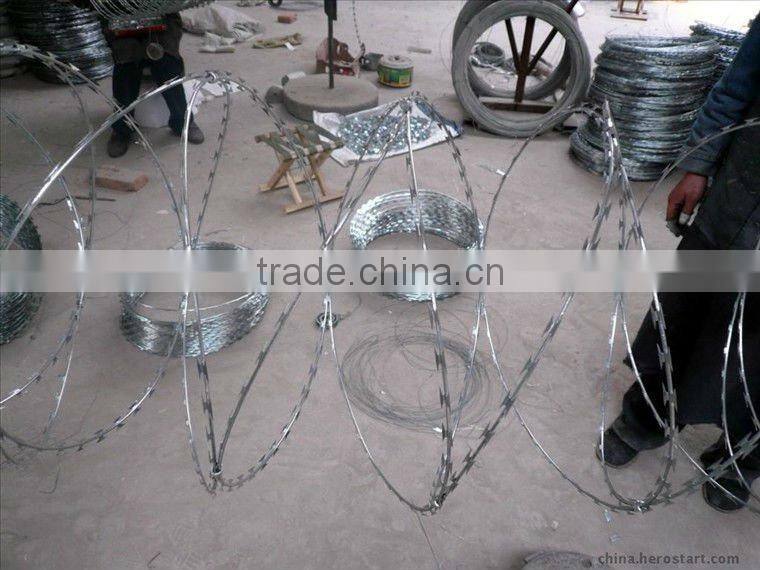 Razor wire and Barbed wire, Galvanized barbed wire