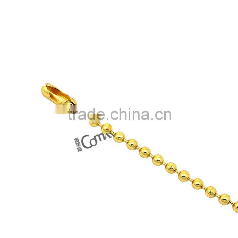 Gold metal brass ball chain for bag decoration, necklace