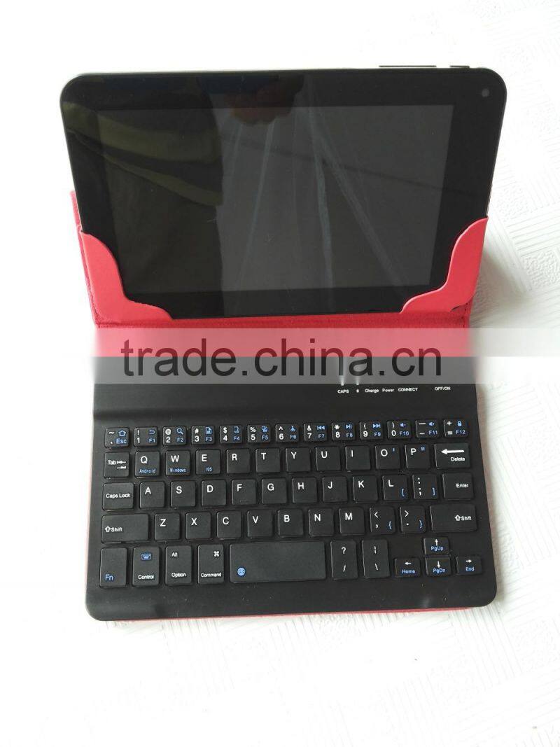7inch RED Best quality Direct insertion Bluetooth keyboard cases tablet case