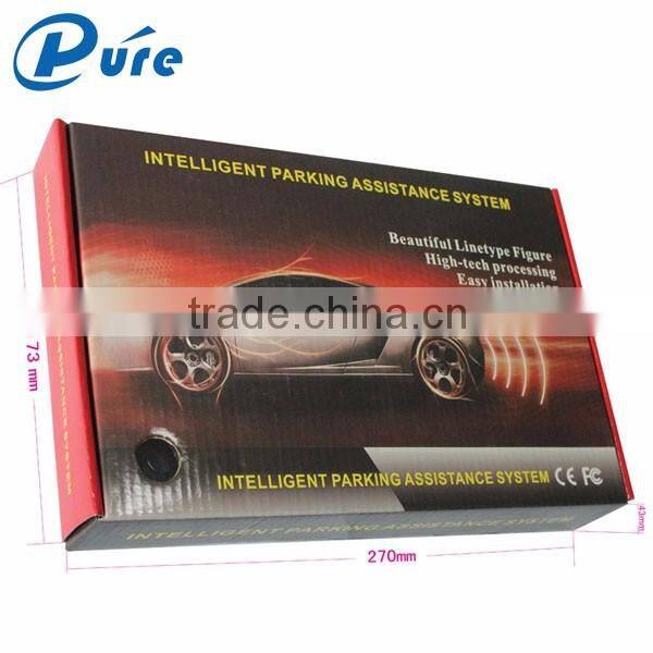 simple reverse parking sensor with four-step Bibi sound alarm 4 sensors parking sensor