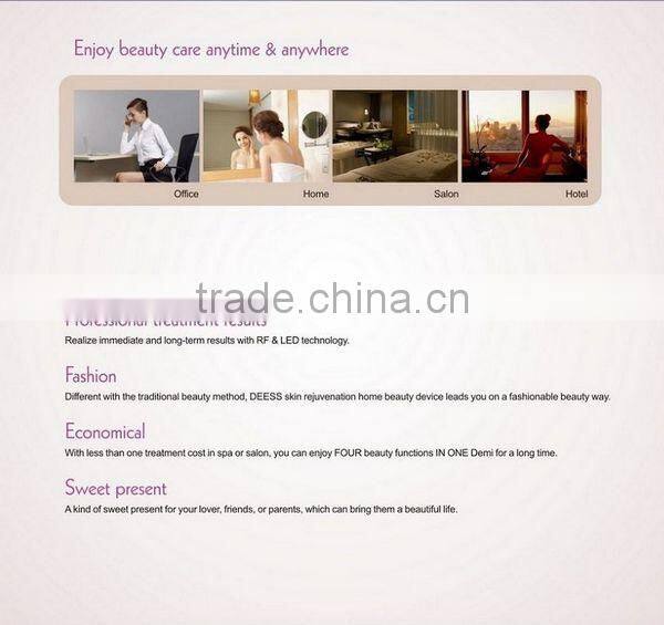 Home use radio frequency skin tightening device