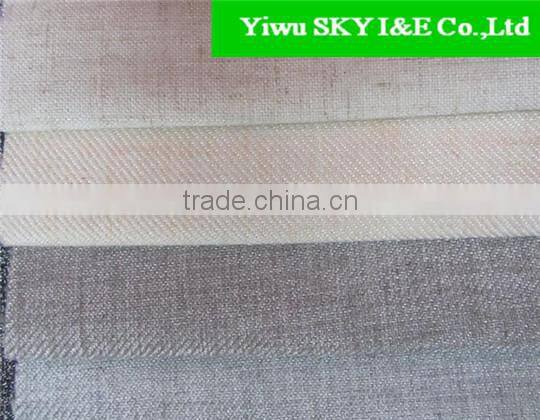 Lastest design colorful imitation linen upholstery fabric for sofa/hotel/engineering