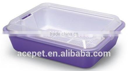Cat Litter Box with Sieve and Scoop Cat Litter Pan