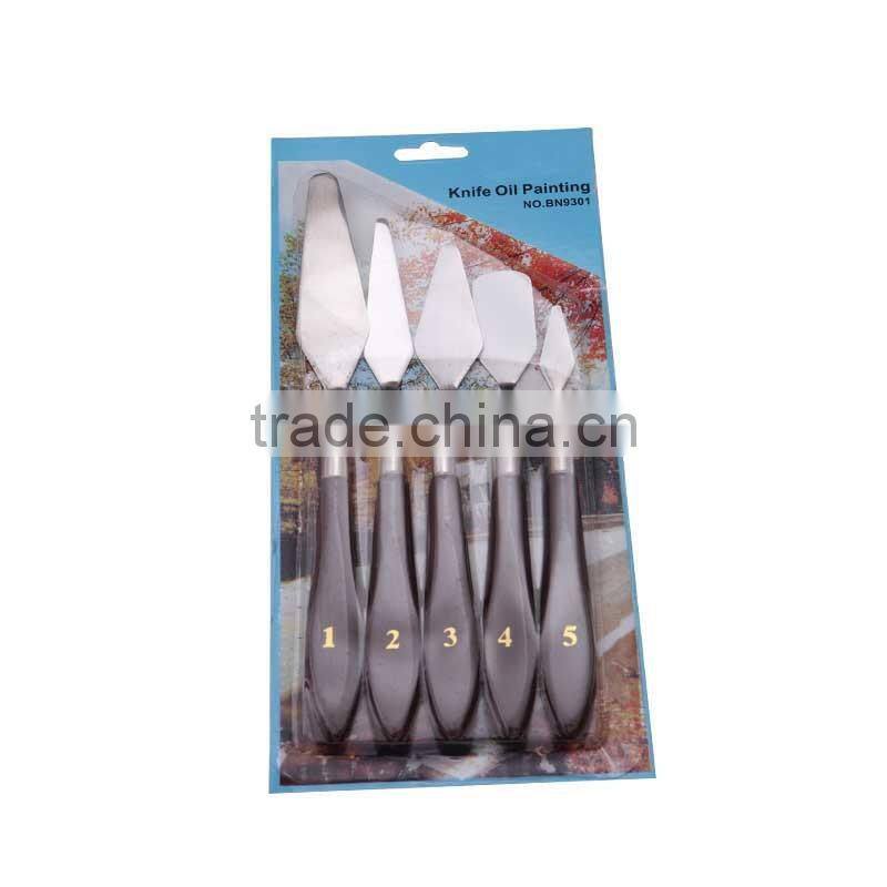 Professional palette knife set,oil painting knife set 5pcs/set