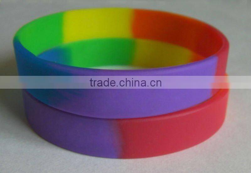 2012 Colourful Embossed Silicone Bracelet