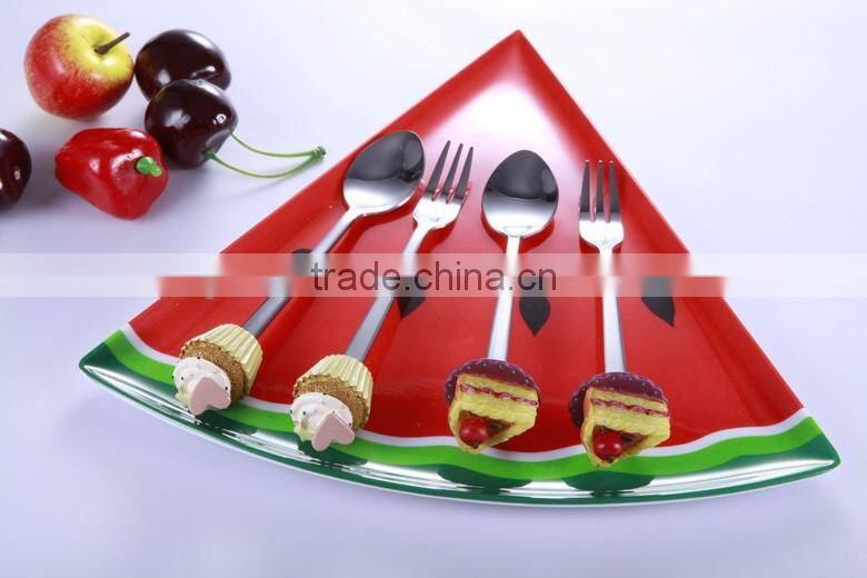 Top quality Christmas gift stainless steel teaspoon and dessert fork , osaka pearls japan