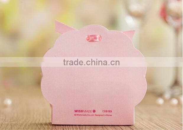 Custom silk butterfly wedding party candy box