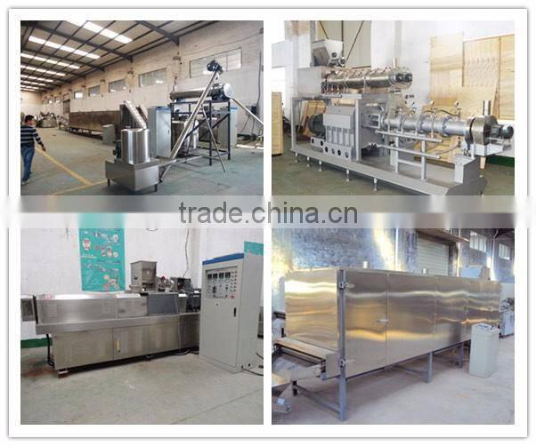 China Strongwin Full-automatic pet food processing equipment fish cat dog pet feed bulking machine