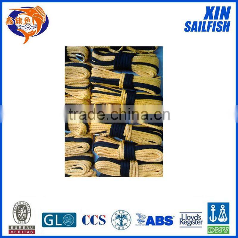 6mm x 30meters blue color synthetic winch rope with hook